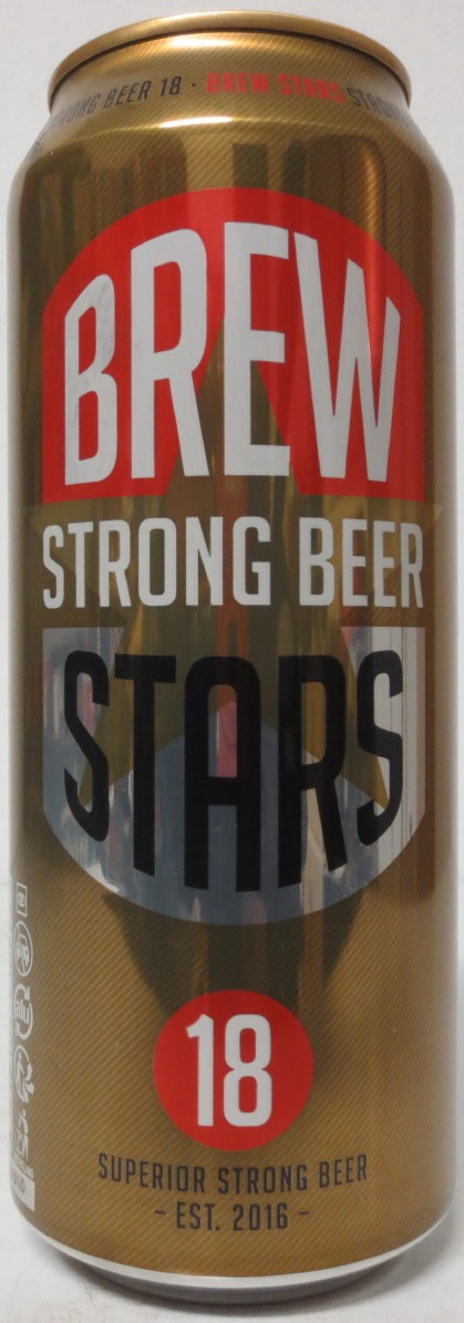 BREW STRONG BEER STARS from HOLLAND (50cl) (B/O)