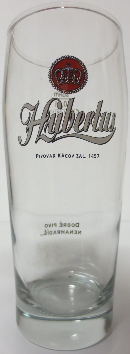 HUBERTUS PIVOVAR KÁCOV ZAL. 1457 DOBRÉ PIVO NENAHRADÍŠ... (0,5L) Willi