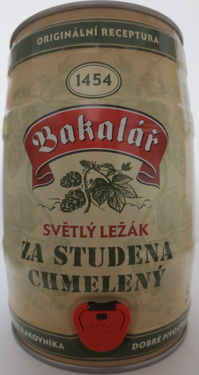 Bakalář SVĚTLÝ LEŽÁK ZA STUDENA CHMELENÝ