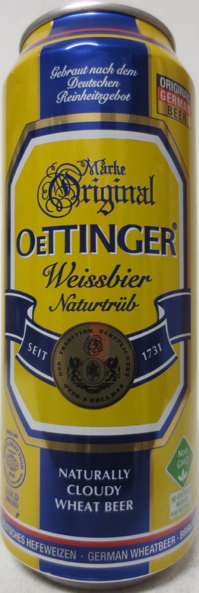 OETTINGER Weissbier Naturtrüb (50cl) (B/O) Nr.1