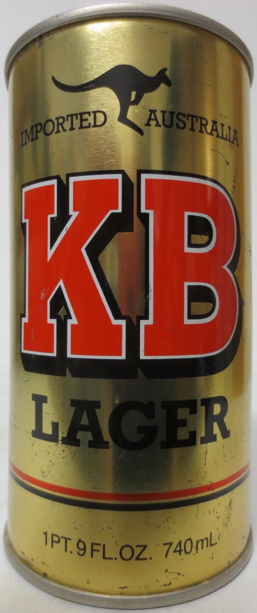 KB LAGER IMPORTED AUSTRALIA (74cl)