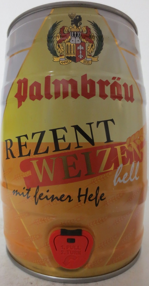 Palmbräu REZENT WEIZEN hell mit feiner Hefe