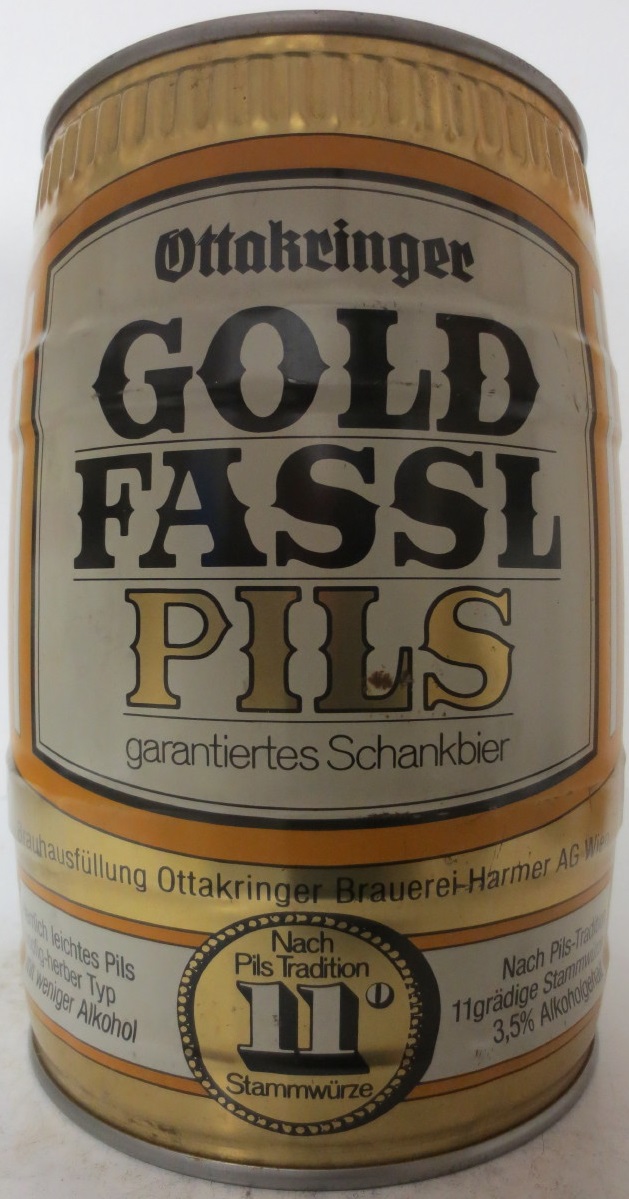 Ottakringer GOLD FASSL PILS garantiertes Schankbier 11°