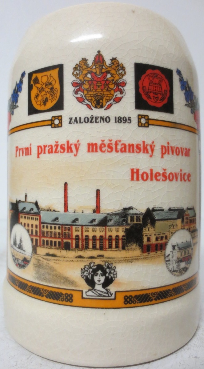 První pražský městský pivovar Holešovice (0,5L) keramika