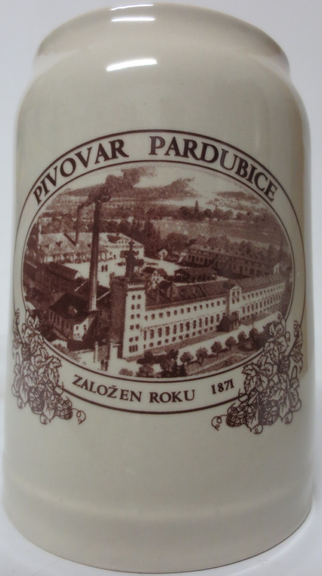 PIVOVAR PARDUBICE ZALOŽENO ROKU 1881 (0,5L) keramický korbel