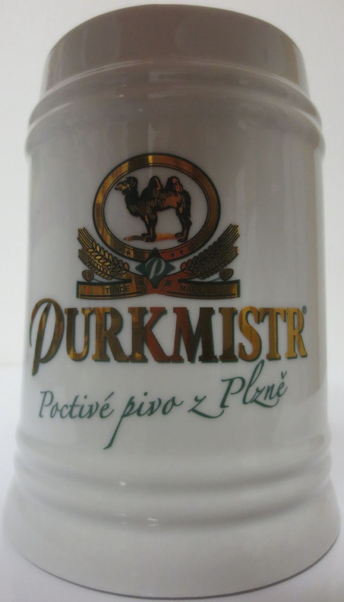 PURKMISTR Poctivé pivo z Plzně (0,5L) keramický korbel