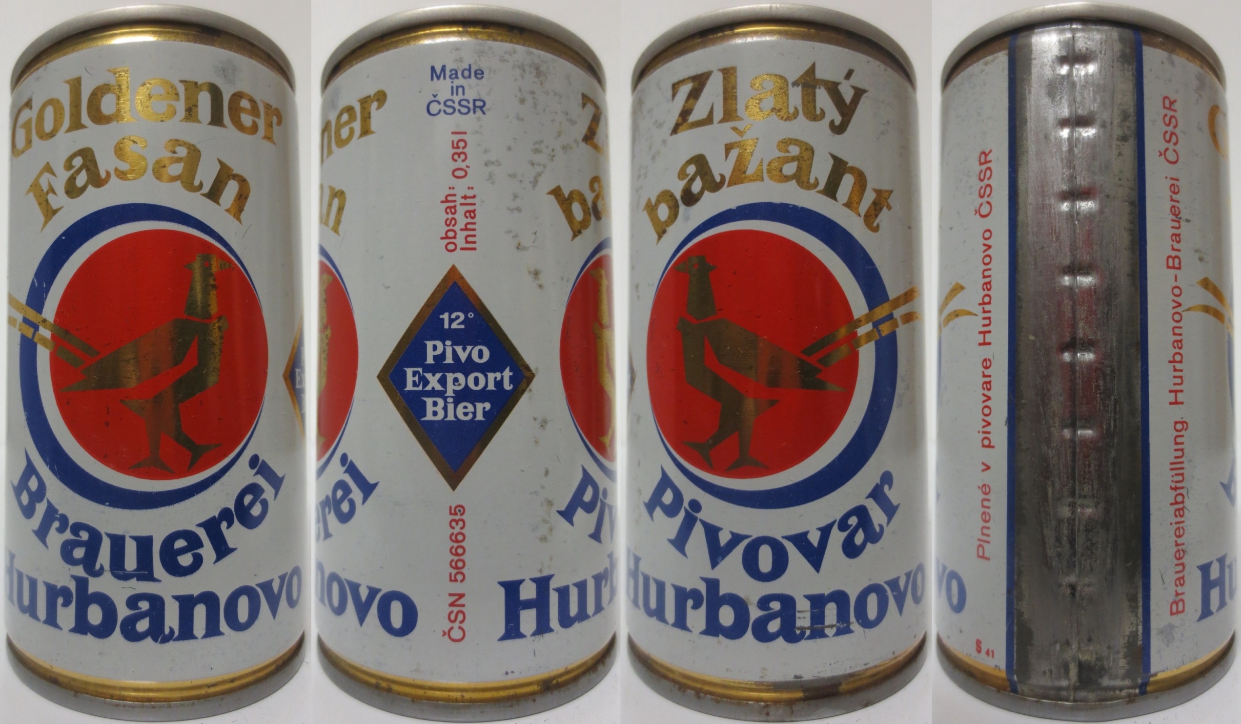 Goldener Fasan-Zlatý bažant from CZECHOSLOVAKIA (CB) (35cl) (T/O)