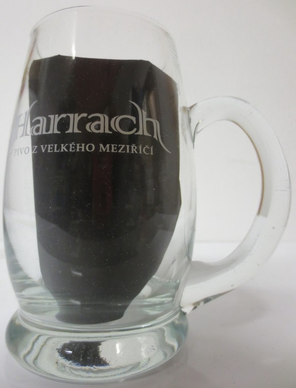 MALOSTRÁNSKÝ PIVOVAR ORIGINAL Harrach VELKÉ MEZIŘÍČÍ (0,5L) krýgl ručně foukaný č.3