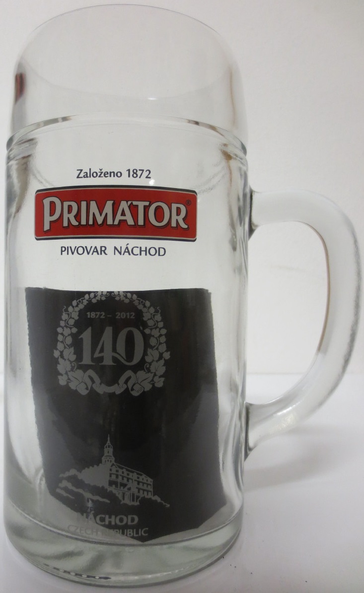 PRIMATOR PIVOVAR NÁCHOD 1872-2012 140 NÁCHOD CZECH REPUBLIC (1L)