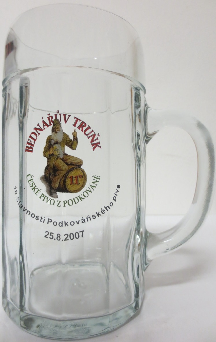 BEDNÁŘŮV TRUŇK ČESKÉ PIVO Z PODKOVÁNĚ 10. Slavnosti Podkováňského piva 25.8.2007 (1L) Eckenmaass
