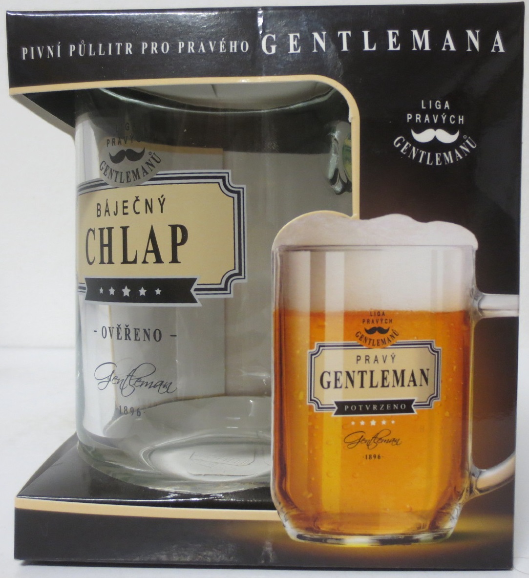Pivní sklenice BÁJEČNÝ CHLAP (0,5L) krýgl 
