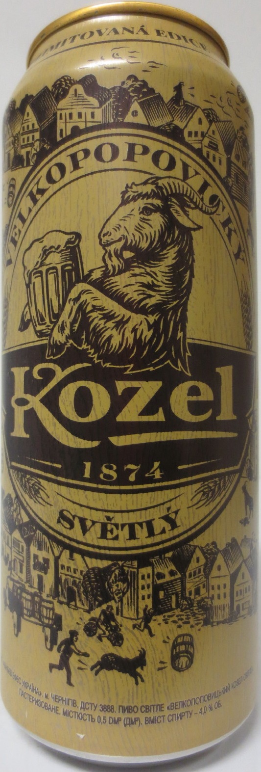 VELKOPOPOVICKÝ Kozel 1874 SVĚTLÝ (50cl) (B/O)
