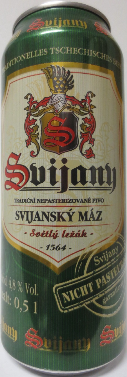 Svijany SVIJANSKÝ MÁZ - Světlý ležák - (50cl) (B/O)