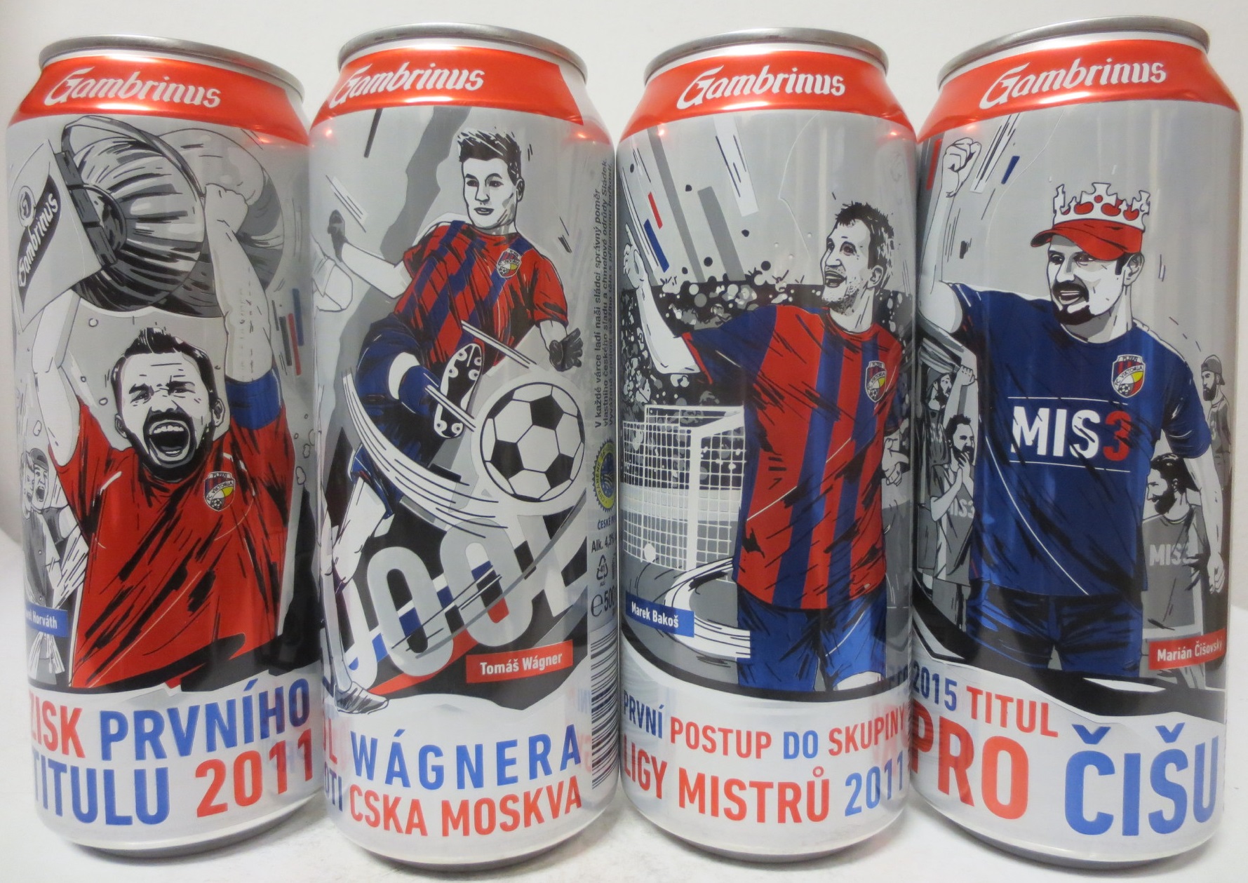 Gambrinus FC VIKTORIA PLZEŇ 4 cans set (50cl) (B/O)
