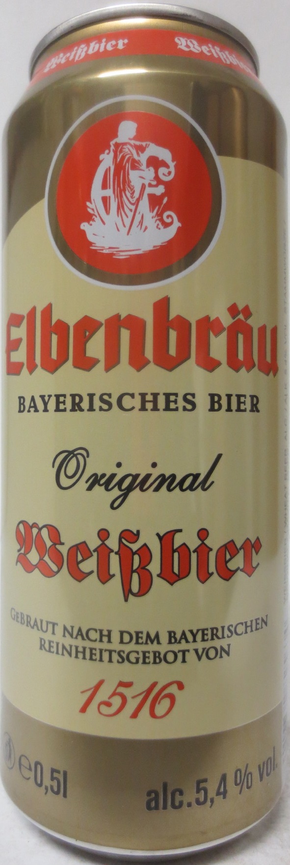 Elbenbräu BAYERISCHES BIER Original Weissbier (50cl)