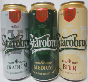 Starobrno serie 3 cans from Czech Republic 2024 (50cl)