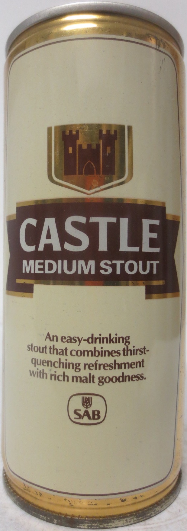 CASTLE MEDIUM STOUT (CS) (45cl) (WITHOUTH BOTTOM) 