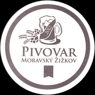 PIVOVAR MORAVSKÝ ŽIŽKOV (bílo-černý) (PTMP-K-a)