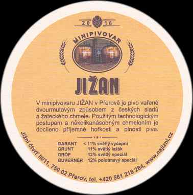 MINIPIVOVAR JIŽAN PŘEROV (PTMP-K-ab)