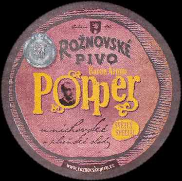 ROŽNOVSKÉ PIVO Popper SVĚTLÝ SPECIÁL (PTMP-K-a) 