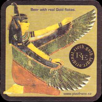 www.pivofrans.cz Beer with real Gold flakes. (PTMP-Č-a) -