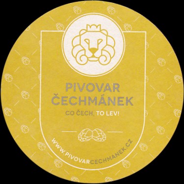 PIVOVAR ČECHMÁNEK CO ČECH, TO LEV! WWW.PIVOVARCECHMANEK.CZ (šedý) (PTMP-K-ab)