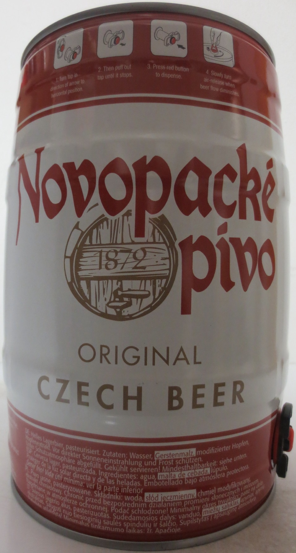Novopacké pivo ORIGINAL CZECH BEER