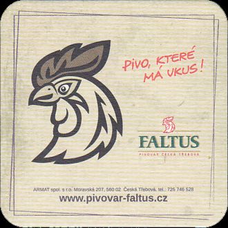 FALTUS PIVOVAR ČESKÁ TŘEBOVÁ PIVO,KTERÉ MÁ VKUS! č.5 (PTMP-Č-ab)
