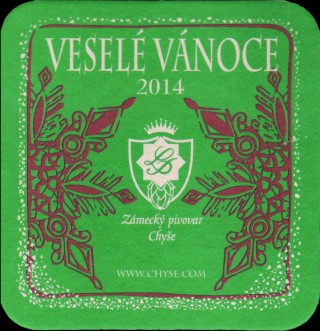 VESELÉ VÁNOCE 2014 Zámecký pivovar Chýše (zelený) (PTMP-Č-a)