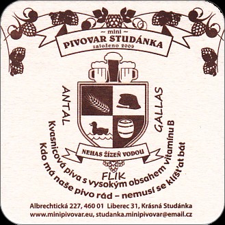 PIVOVAR STUDÁNKA NEHAS ŽÍZEŇ VODOU (bílo/hnědý) (PTMP-Č-ab) 