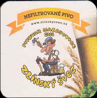 PIVOVAR MALENOVICE ZLÍNSKÝ ŠVEC NEFILTROVANÉ PIVO (bílý) (PTMP-Č-a) 