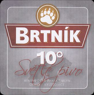 BRTNÍK 10° Světlé pivoGRIZZLY 12° Premium (PTMP-Č-ab) 