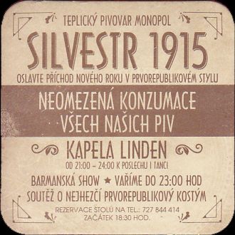 TEPLICKÝ PIVOVAR MONOPOL SILVESTR 1915 (PTMP-Č-ab) 