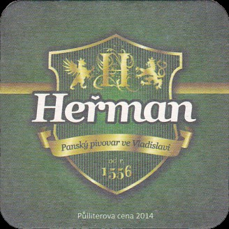 Heřman Panský pivovar ve Vladislavi od r.1556 Půlliterova cena 2014 (PTMP-Č-ab)