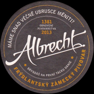 Albrecht FRÝDLANTSKÝ ZÁMECKÝ PIVOVAR (PTMP-K-a) 
