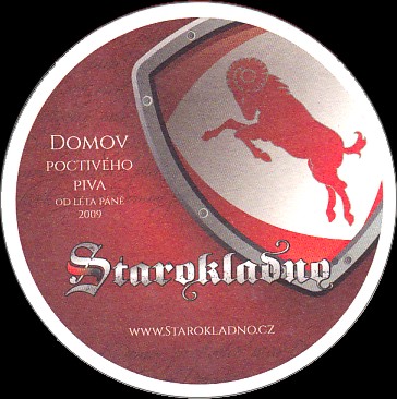 Starokladno DOMOV POCTIVÉHO PIVA OD LÉTA PÁNĚ 2009 WWW.STAROKLADNO.CZ (PTMP-K-a) 103mm