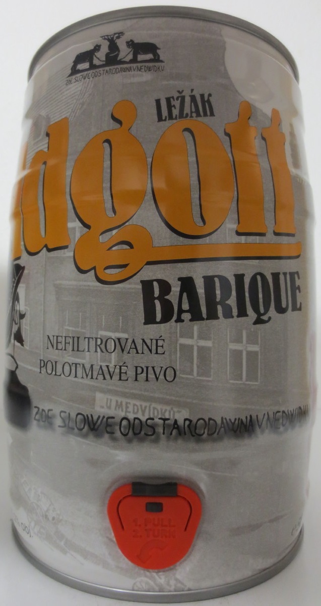 LEŽÁK Oldgott BARIQUE NEFILTROVANÉ POLOTMAVÉ PIVO (5L) č.1