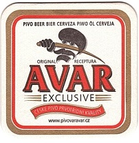 AVAR EXCLUSIVE ČESKÉ PIVO PRVOTŘÍDNÍ KVALITY www.pivovaravar.cz (PTMP-Č-a) 