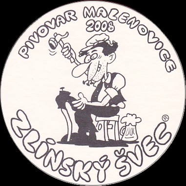 PIVOVAR MALENOVICE 2008 ZLÍNSKÝ ŠVEC (černo/bílý) (PTMP-K-a) 