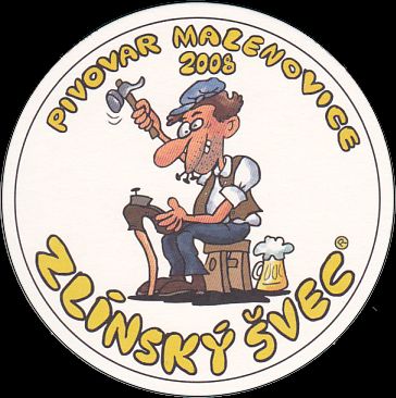 PIVOVAR MALENOVICE 2008 ZLÍNSKÝ ŠVEC (barevný) (PTMP-K-a) 