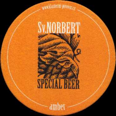 Sv. NORBERT SPECIAL BEER amber www.klasterni-pivovar.cz (PTMP-K-ab)