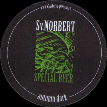 Sv. NORBERT SPECIAL BEER autumn dark www.klasterni-pivovar.cz (PTMP-K-ab)
