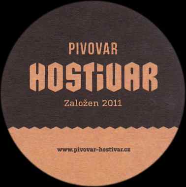 HOSTIVAR PIVOVAR ZALOŽEN 2011 WWW.PIVOVAR-HOSTIVAR.CZ (oranžová) (PTMP-K-a)