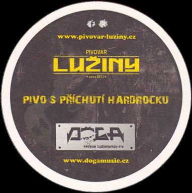 pivovar LUŽINY PIVO S PŘÍCHUTÍ HARDROCKU DOGA (PTMP-K-ab) 