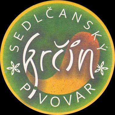 SEDLČANSKÝ PIVOVAR Krčín (žlutý okraj širší) (PTMP-K-ab)
