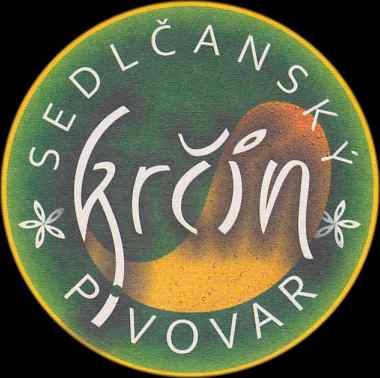 SEDLČANSKÝ PIVOVAR Krčín (žlutý okraj úzký) (PTMP-K-ab)