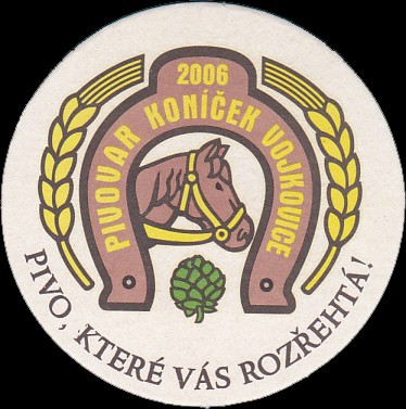 PIVOVAR KONÍČEK VOJKOVICE PIVO, KTERÉ VÁS ROZŘECHTÁ! (PTMP-K-ab) - 105mm