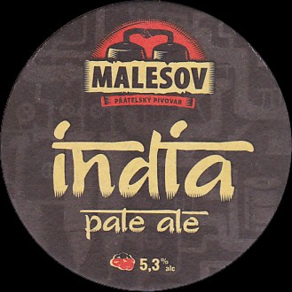 MALEŠOV PŘÁTELSKÝ PIVOVAR india pale ale 5,3% alc (PTMP-K-a) 