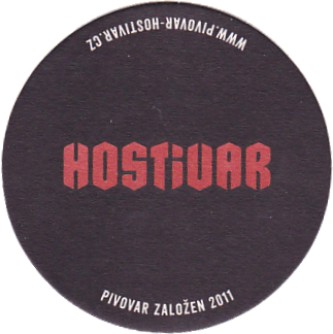 HOSTIVAR PIVOVAR ZALOŽEN 2011 WWW.PIVOVAR-HOSTIVAR.CZ (černý) (PTMP-K-a) - 93mm