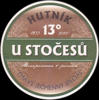 HUTNÍK 13° U STOČESŮ Minipivovar a pivnice TMAVÝ JEČMENNÝ SPECIÁL (PTMP-Km-a) 